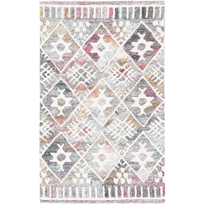 Ivory Elegance 36" Hand-Tufted Wool Americana Area Rug