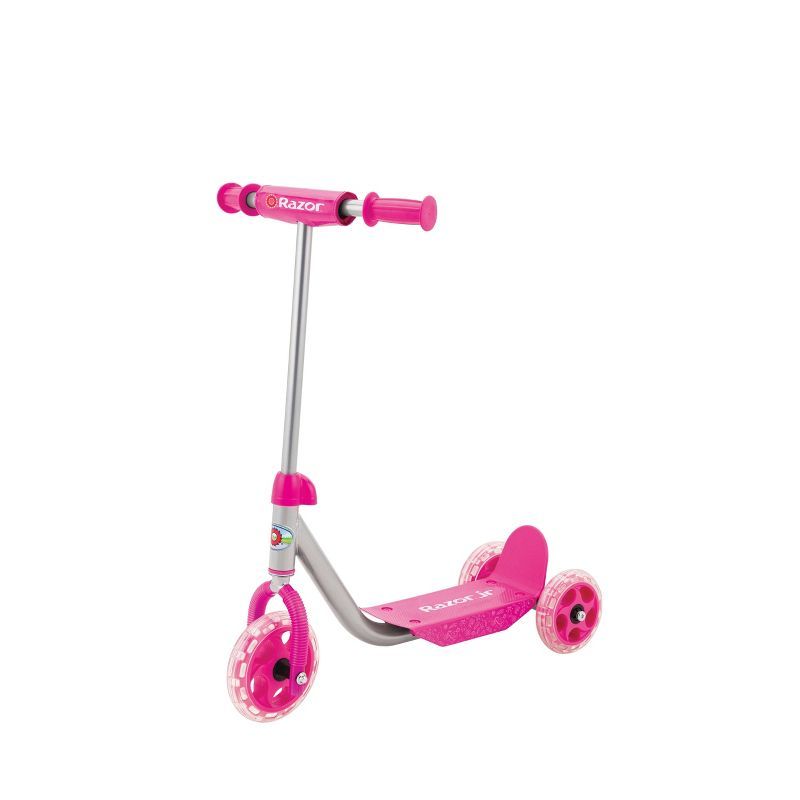 Pink Alloy Steel 3-Wheel Kids Kick Scooter