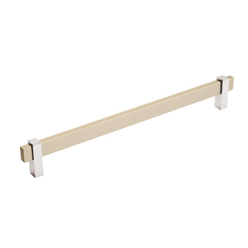 Mulino 11.25" Silver Champagne and Polished Chrome Cabinet Bar Pull