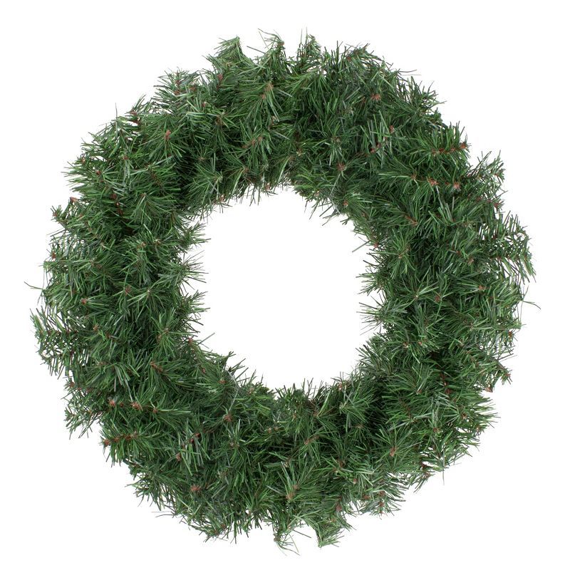 Evergreen Charm 18" Dual-Tone Green Artificial Christmas Wreath