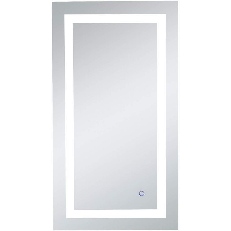 Helios 20" x 36" Silver LED Bathroom Vanity Mirror