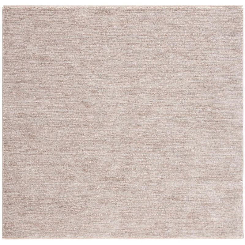 Lasa Beige 4' x 4' Square Synthetic Area Rug