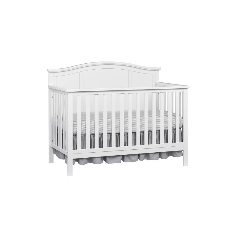 Snow White Solid Wood 4-in-1 Convertible Crib