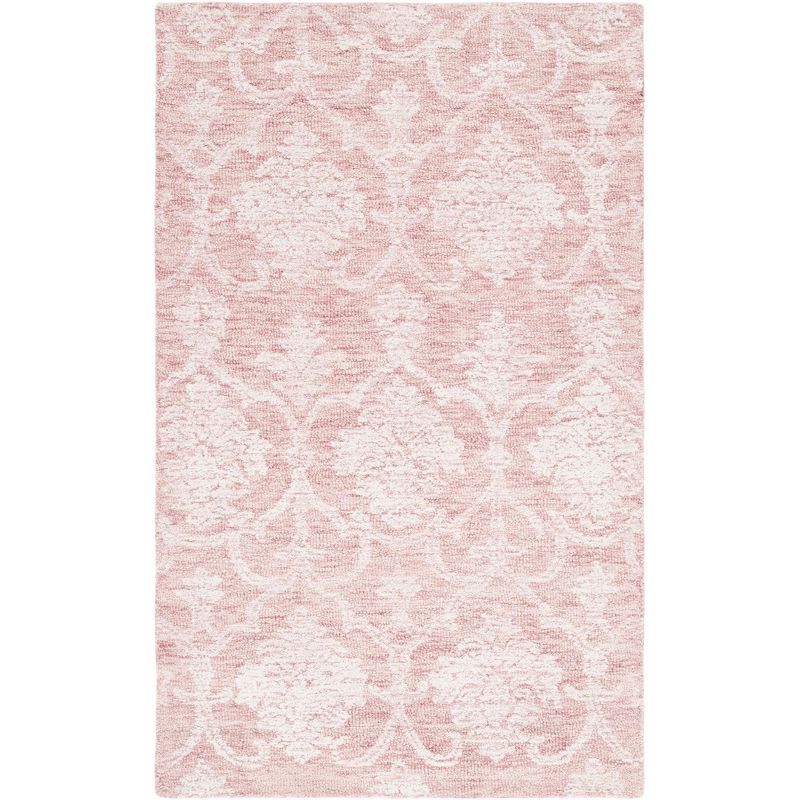 Ivory Elegance Round Hand-Tufted Wool Area Rug - 36 in