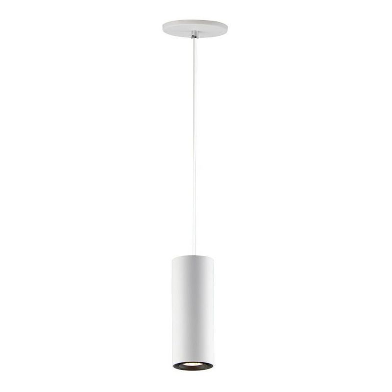 White Aluminum 11.75" Adjustable LED Pendant Light