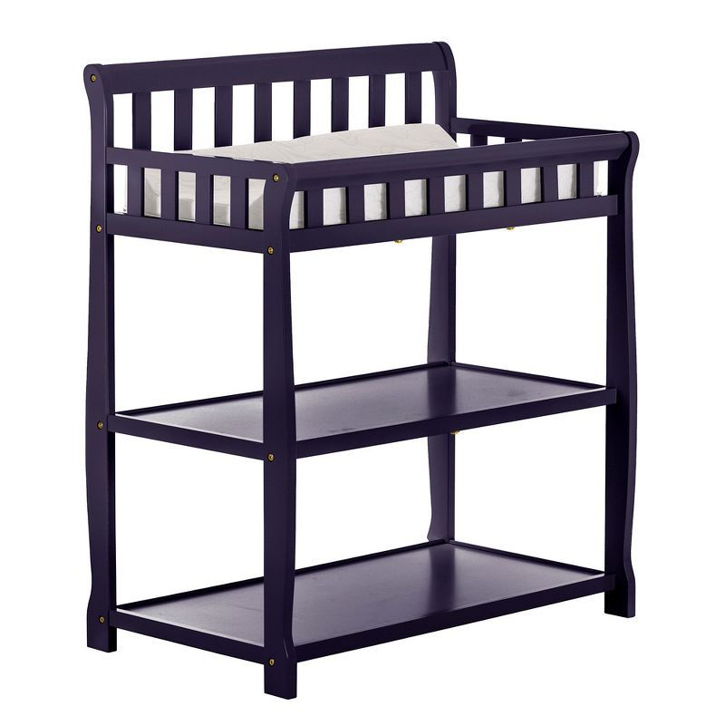 Navy Pinewood 2-in-1 Changing Table with Safety Strap