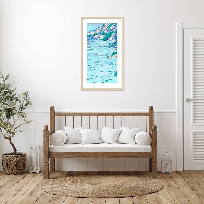 Melissa Wang Ideal Vacation I Coastal Framed Wall Art Print