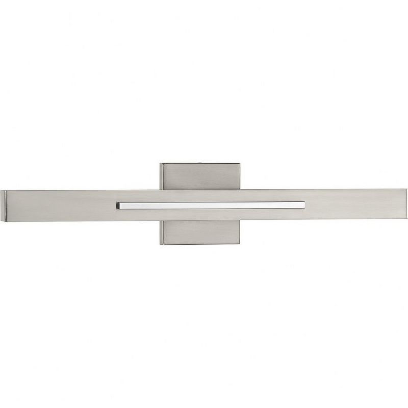 Modern Chrome 24" LED Wall Sconce with Nickel Finish