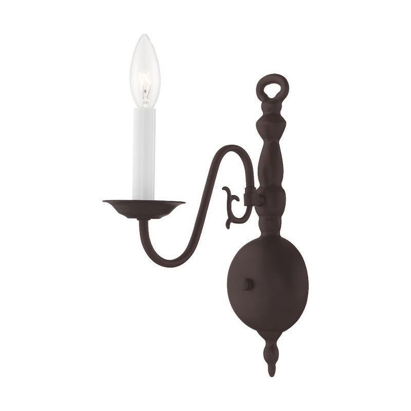 Williamsburgh Bronze 13-Inch Traditional Wall Sconce