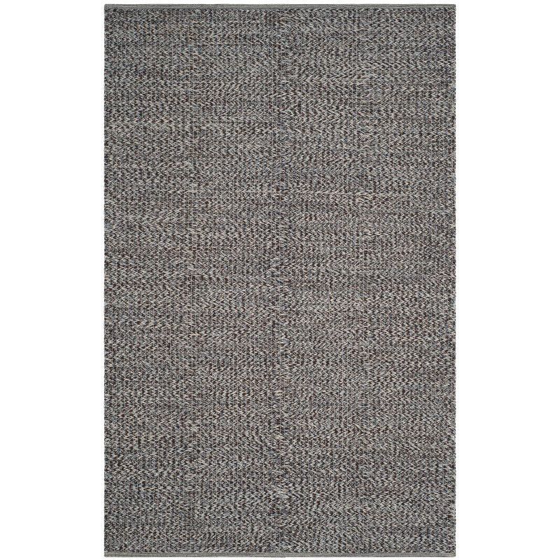 Montauk Blue and Multicolor Handwoven Wool and Cotton Area Rug
