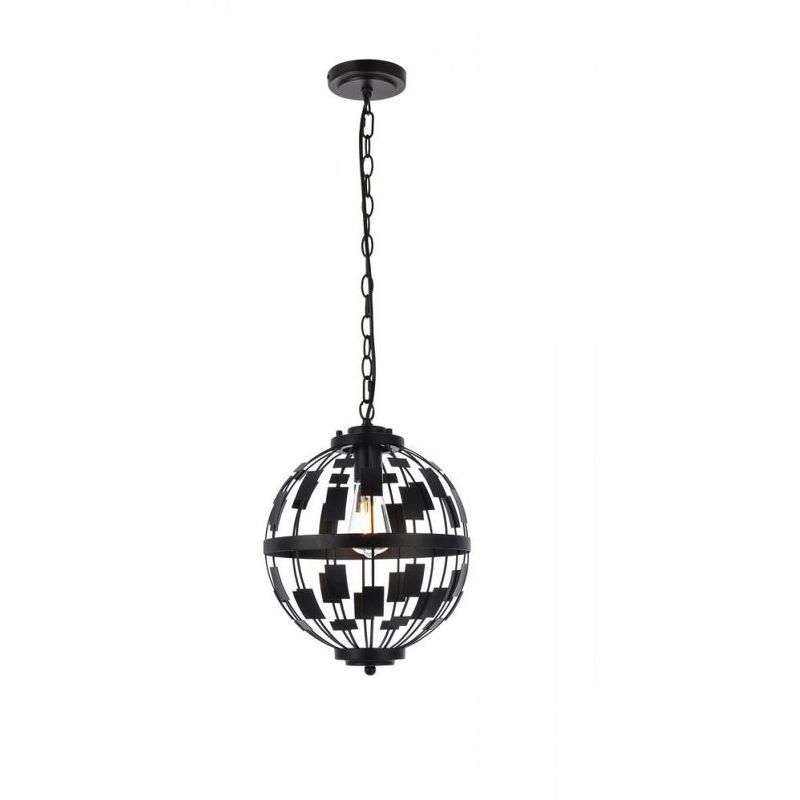 Levante Black Metal 1-Light Pendant with Chain