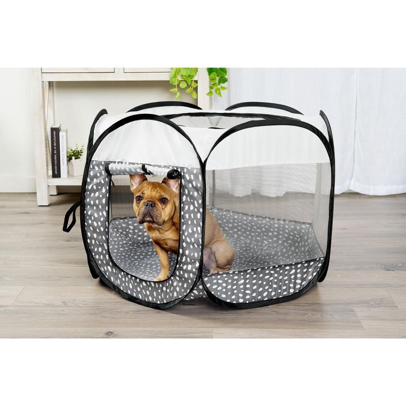 Small Gray Pebbles Portable Pet Playpen