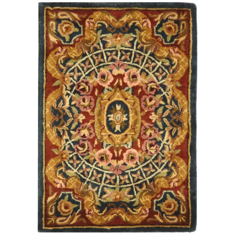 Classic Persian-Inspired Hand-Tufted Wool Area Rug