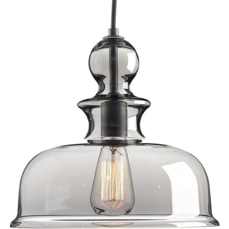 Staunton Graphite 15'' Modern Chess Piece Dome Pendant Light