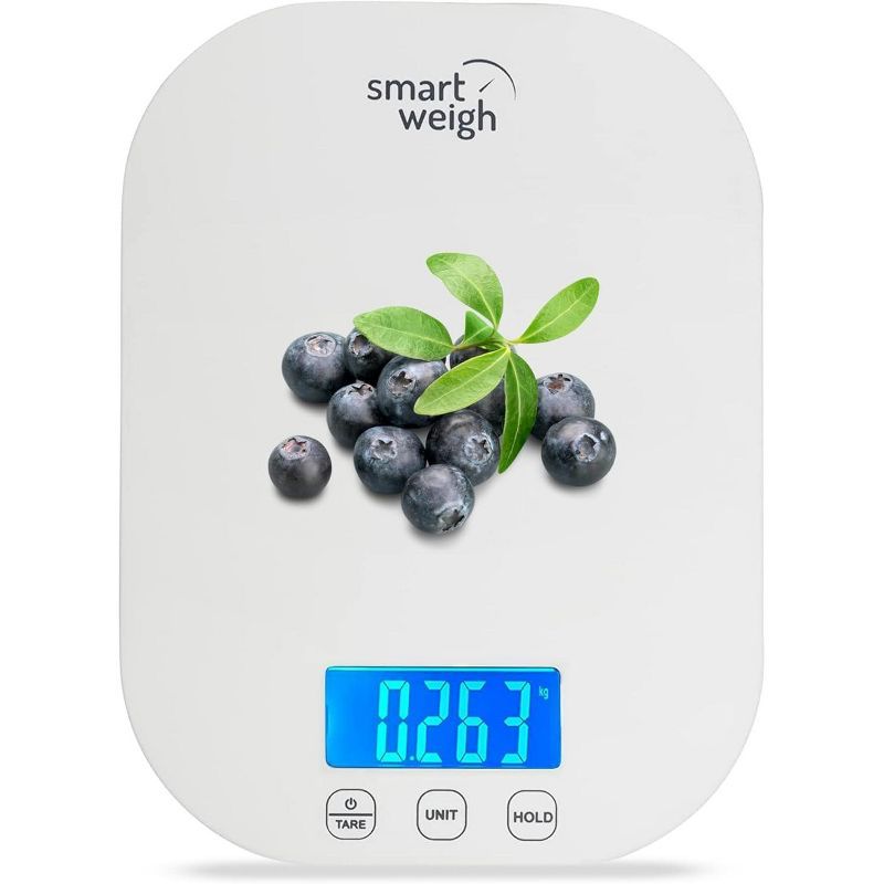 Smart Weigh 11lb White Digital Kitchen Food Scale