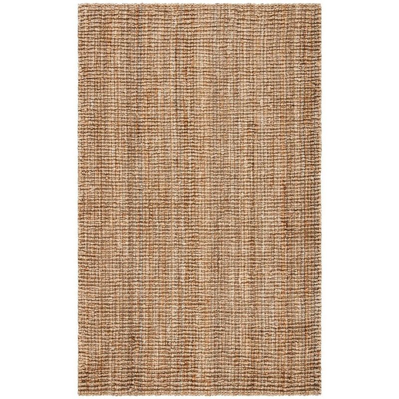 Natural Handwoven Jute and Sisal Area Rug, 5' x 8'