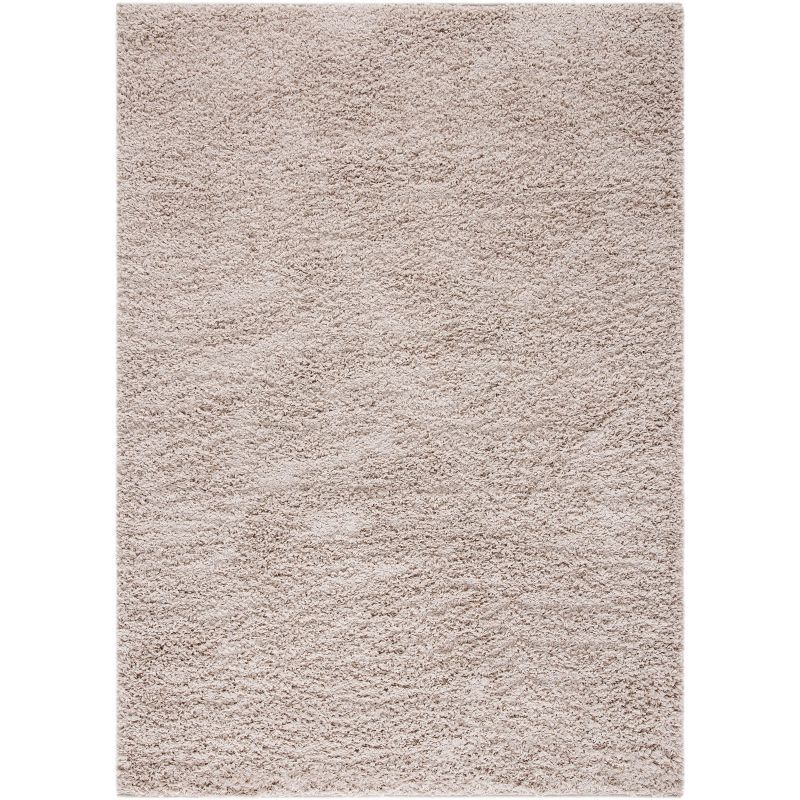 Taupe 4' x 6' Rectangular Shag Area Rug