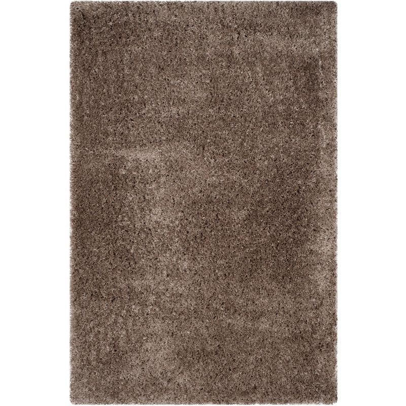 Mushroom Gray 4' x 6' Reversible Shag Area Rug