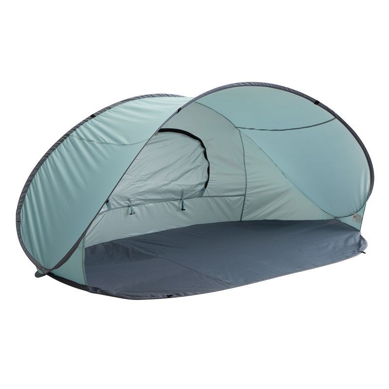 Blue Pop-Up Beach Tent with UV Protection and Carry Bag