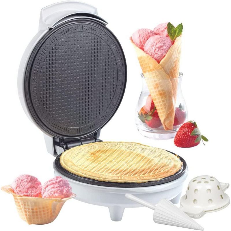 Nonstick Electric Waffle Cone and Bowl Maker with Shaper