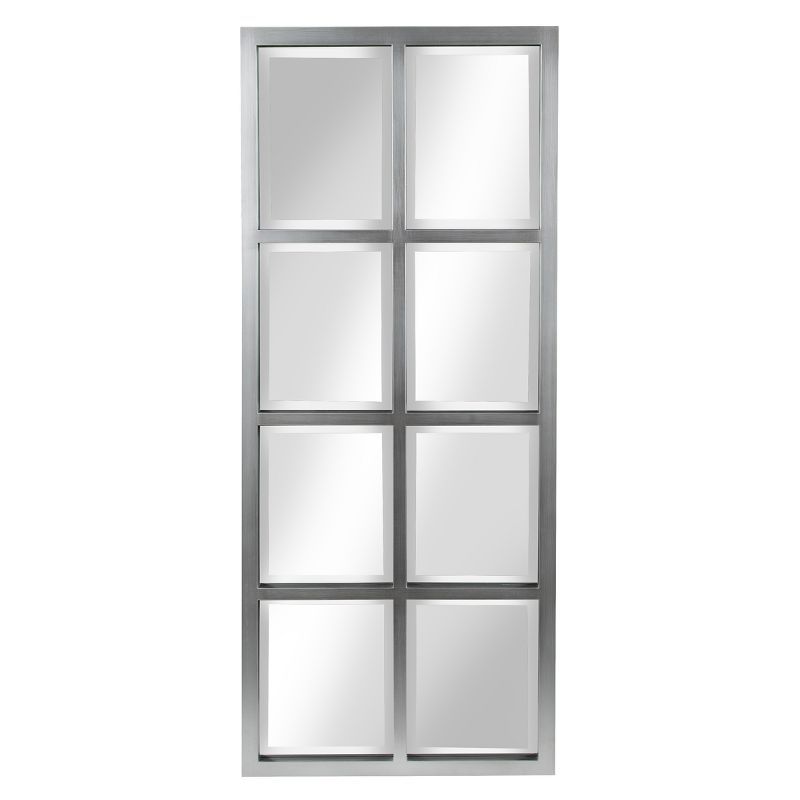 46" Full Length Silver Rectangular Wall Mirror