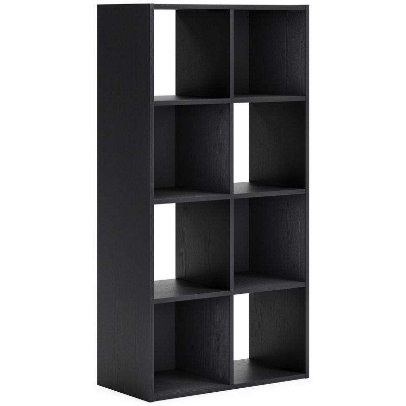 Langdrew Black 8-Cube Wood Organizer Shelf