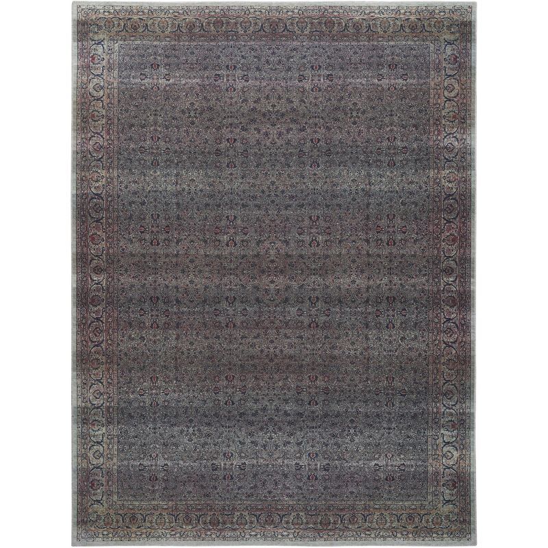 Emerald Vintage Flatwoven 5' x 7' Synthetic Easy Care Rug