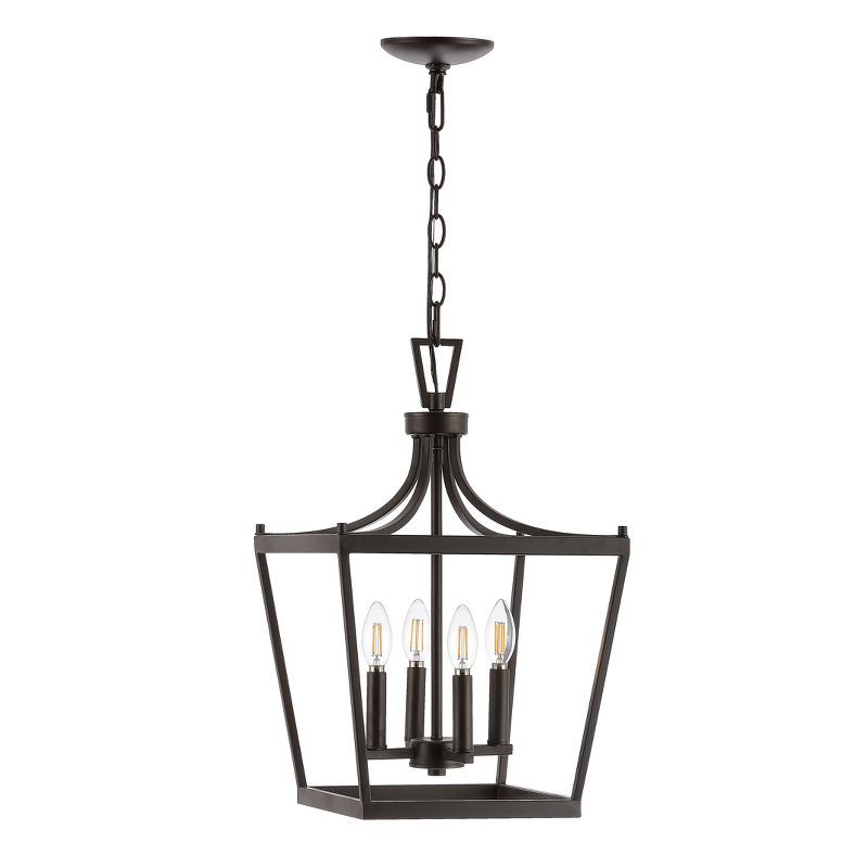 Nichi Modern Farmhouse 4-Light Bronze Black LED Pendant