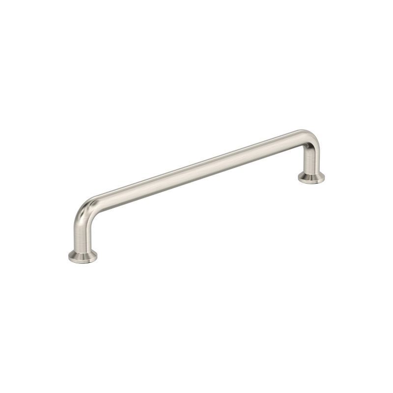 Satin Nickel 6-5/16 inch Modern Cabinet Pull