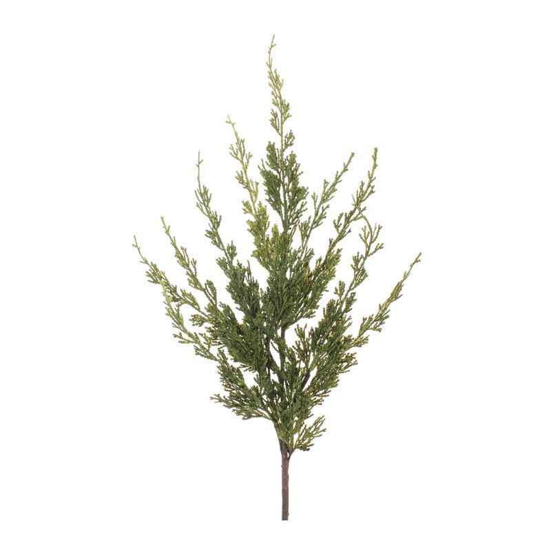 28.5" Green Plastic Pine Spray Set for Christmas Decor