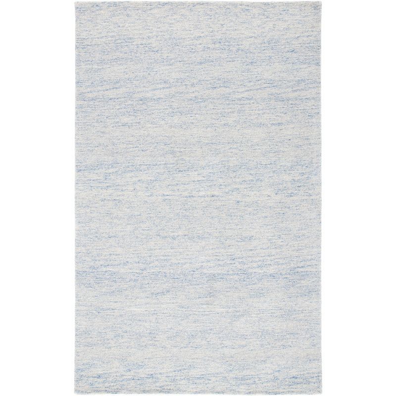 Metro Blue Hand-Tufted Wool Area Rug