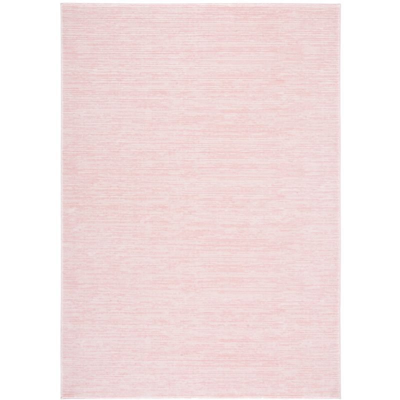 Pink Abstract Hand-Knotted Synthetic 4' x 6' Area Rug