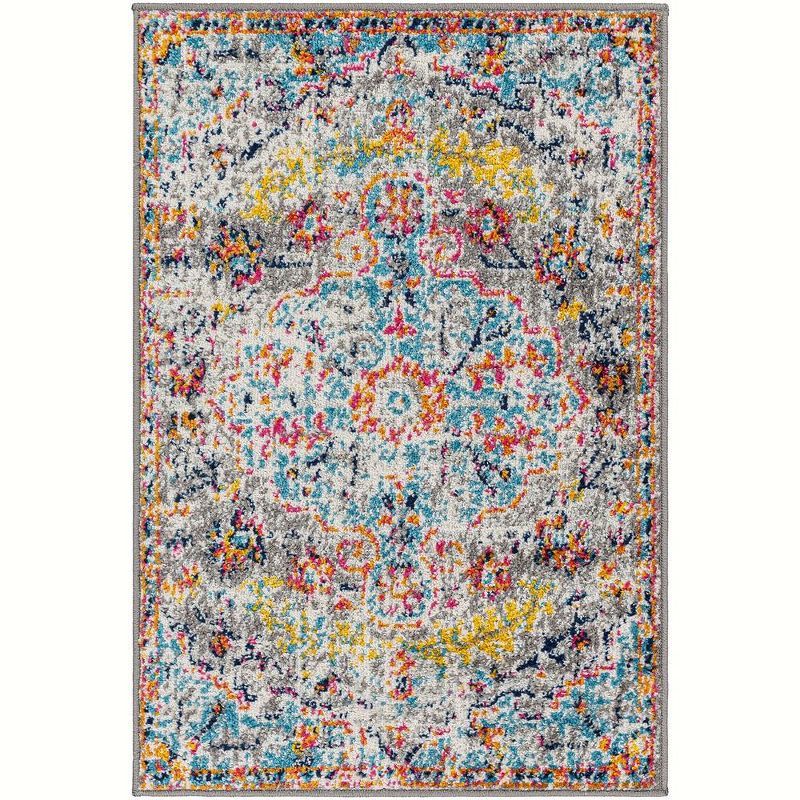 Olivia 6'7" x 9' Multicolor Synthetic Rectangular Area Rug