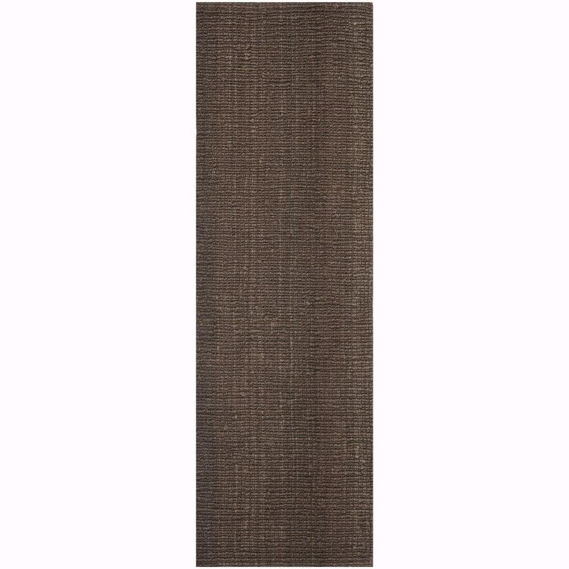 Handwoven Brown Jute Runner Rug 2'6" x 10'