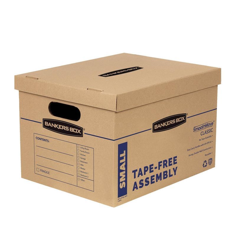 Eco-Friendly 15" Kraft Corrugated Moving Box with Lift-Off Lid - 15 Pack