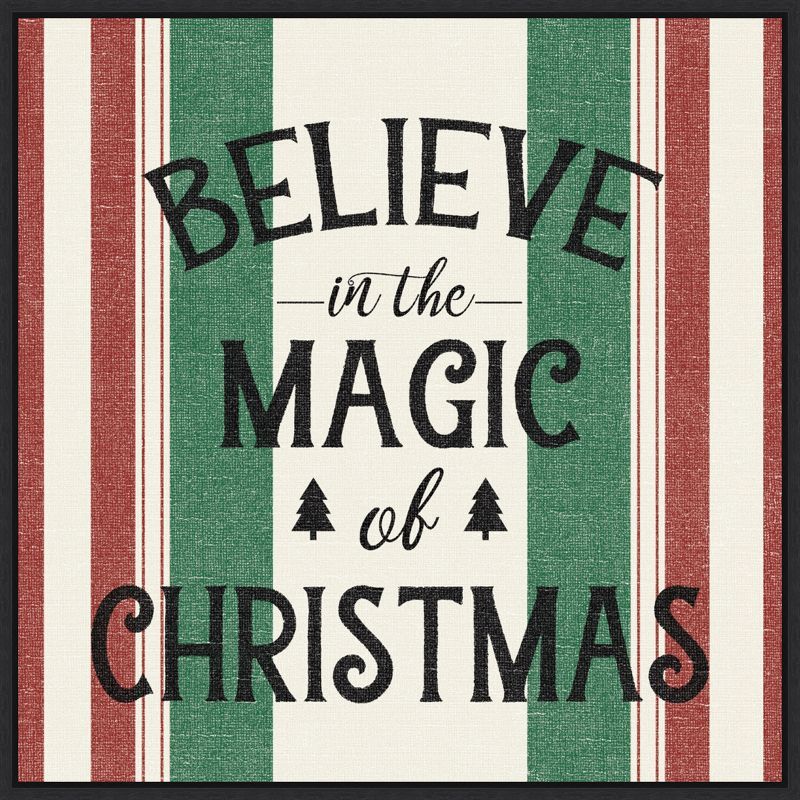 Believe in the Magic of Christmas Framed Canvas Print