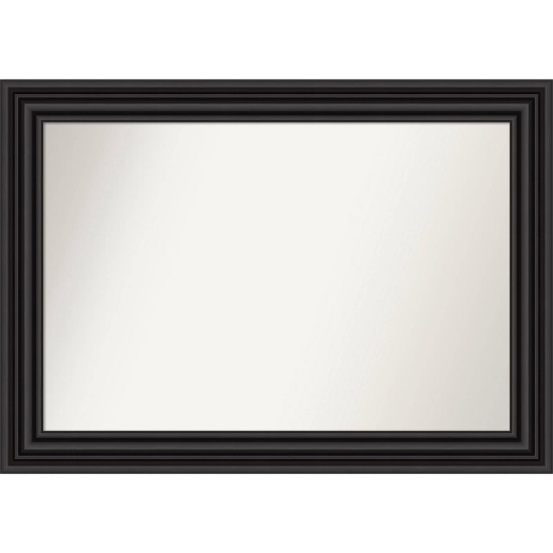 Colonial Black Rectangular Wall Mirror with Polystyrene Frame