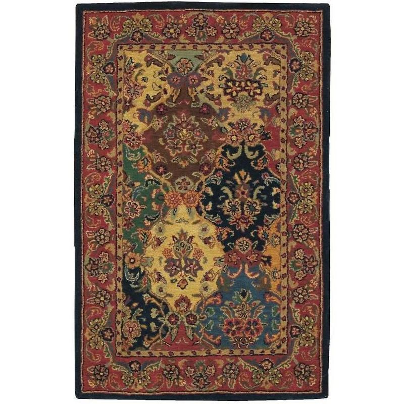 Garnet Lapis Multicolor Hand-Tufted Wool 5' x 8' Area Rug