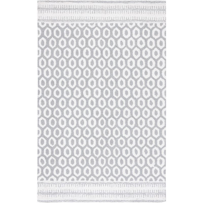 Ivory Elegance 8' x 10' Hand-Tufted Wool & Viscose Area Rug