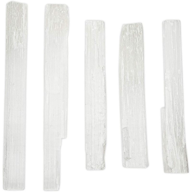 WellBrite 5-Piece Selenite Healing Crystal Wands