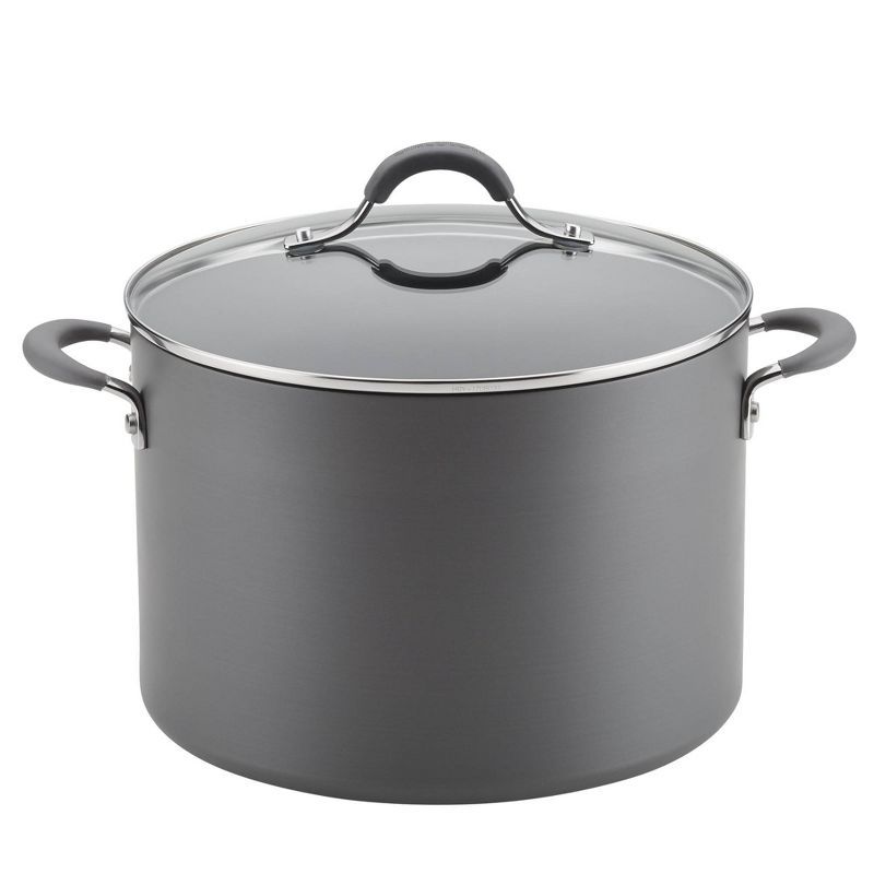 Circulon Radiance 10-Quart Gray Hard-Anodized Aluminum Stockpot