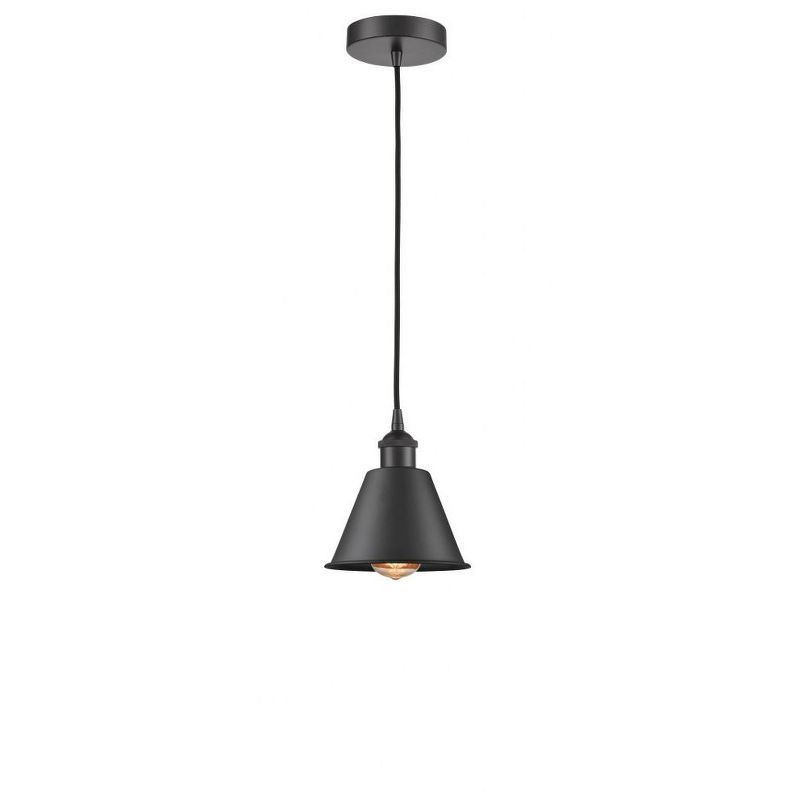 Edison Mini Pendant Light in Matte Black with Versatile Design
