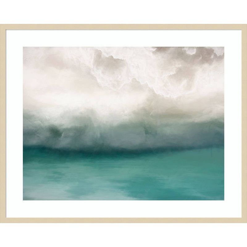 Transcend The Wait Coastal Landscape Framed Wall Art Print