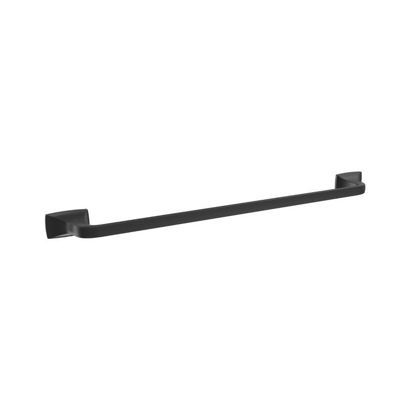 Matte Black 24-Inch Wall Mounted Towel Bar