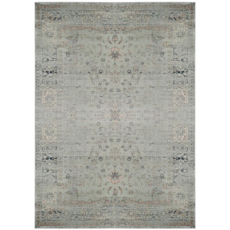 Elysian Light Blue Hand-Knotted Viscose 8' x 10' Area Rug