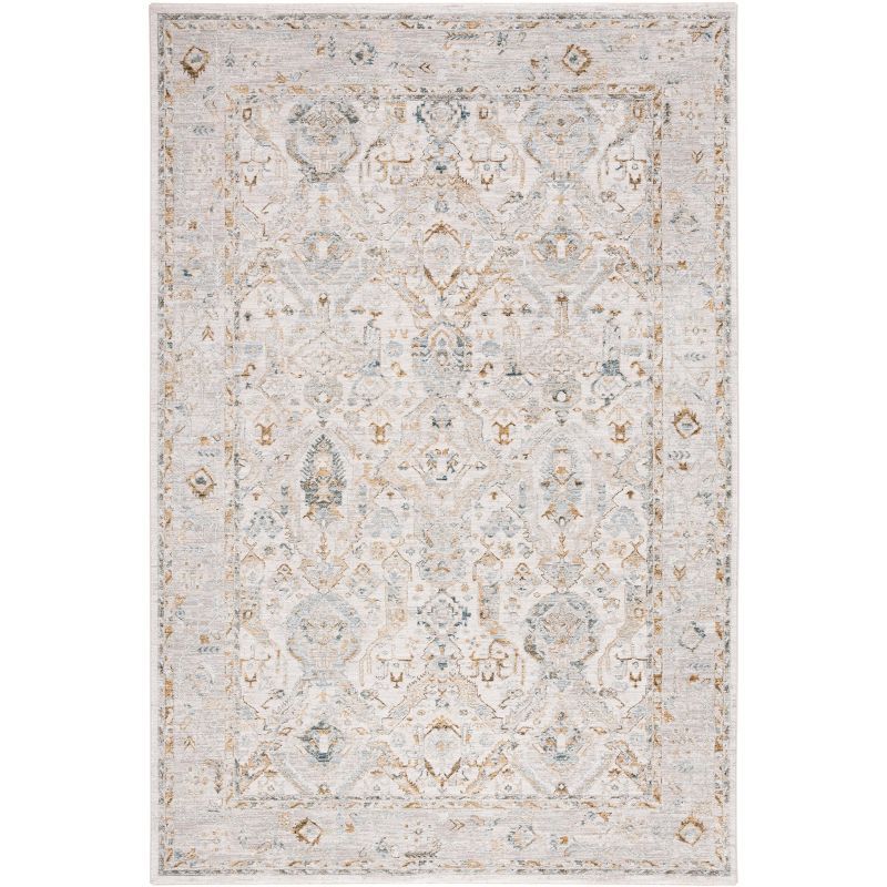 Hamilton Gray and Beige 4' x 6' Hand-knotted Wool Rug