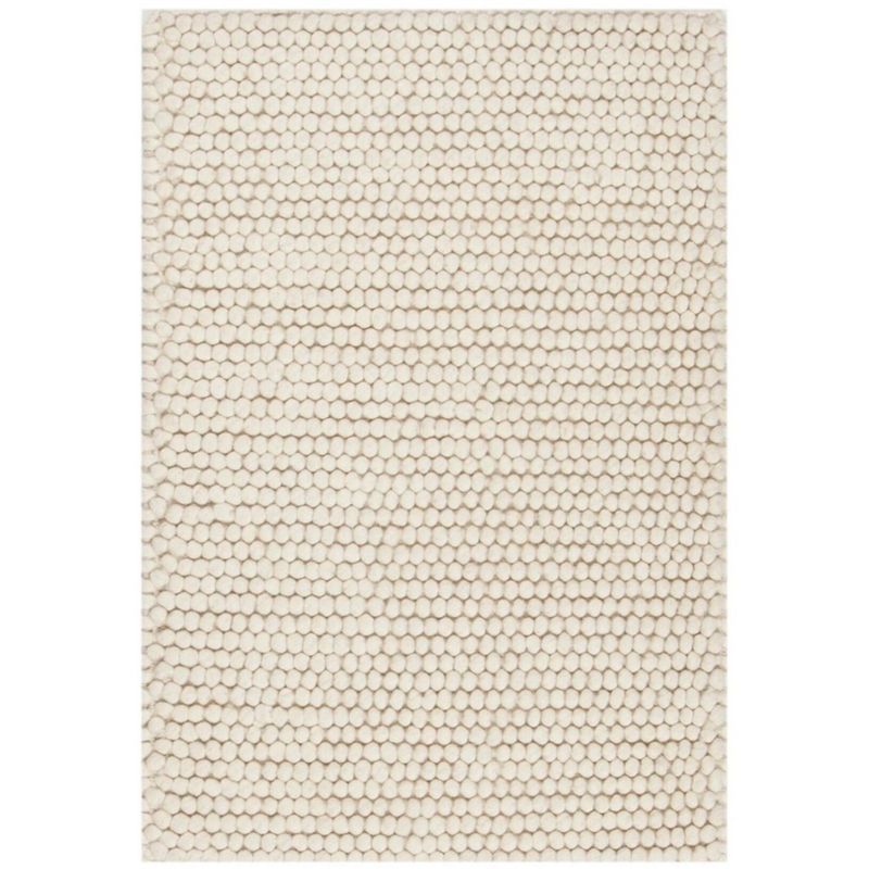 Coastal Breeze Ivory Hand-Tufted Wool Area Rug, 2' x 3'