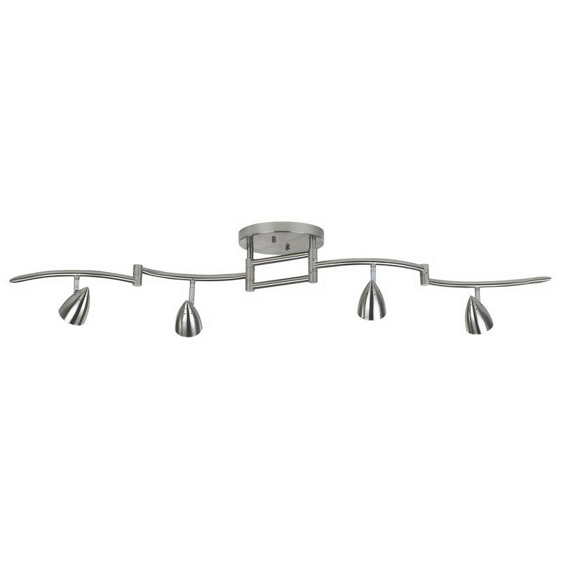 Axel 49'' Silver Brushed Nickel 4-Head LED Track Light