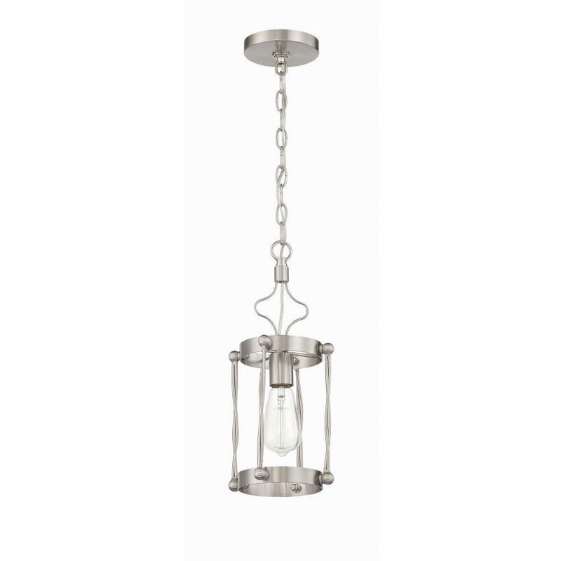 Jolenne Brushed Polished Nickel Mini Pendant Light