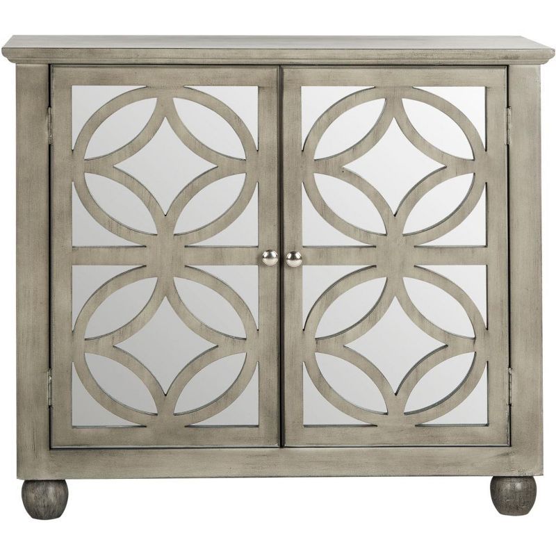 Havana Gray Mirrored 2-Door Transitional Chest